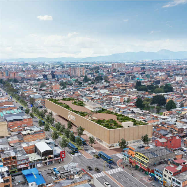 Vista aérea por donde