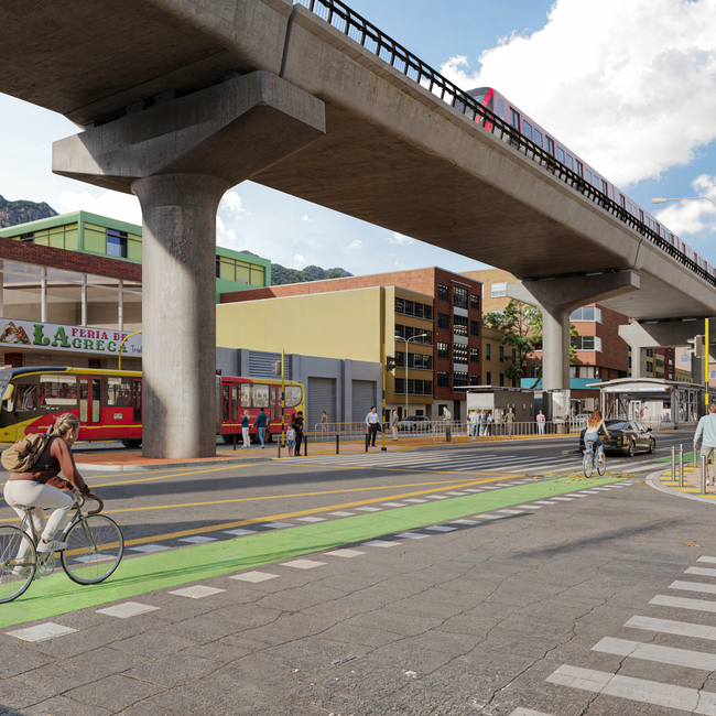 Render de la estación que estará en la calle 19 
