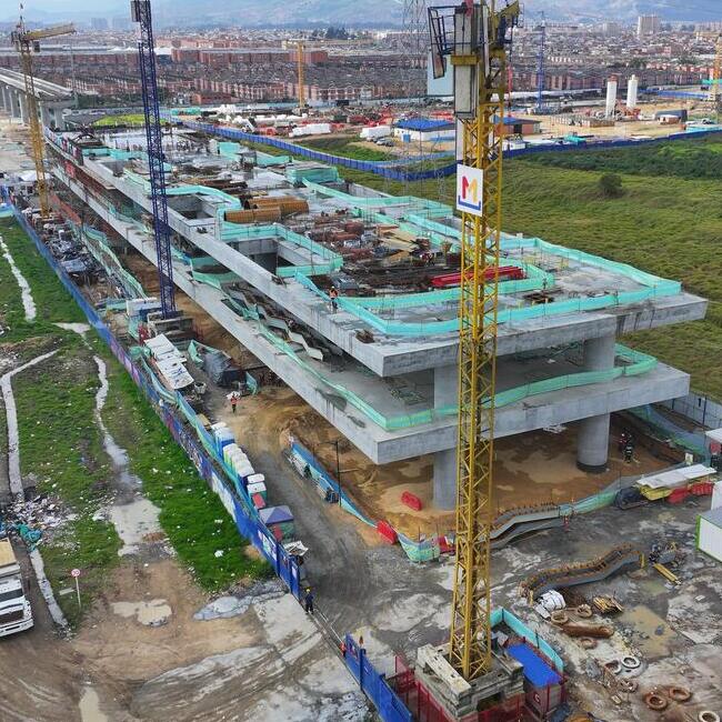 Visión aérea de la estación 1 