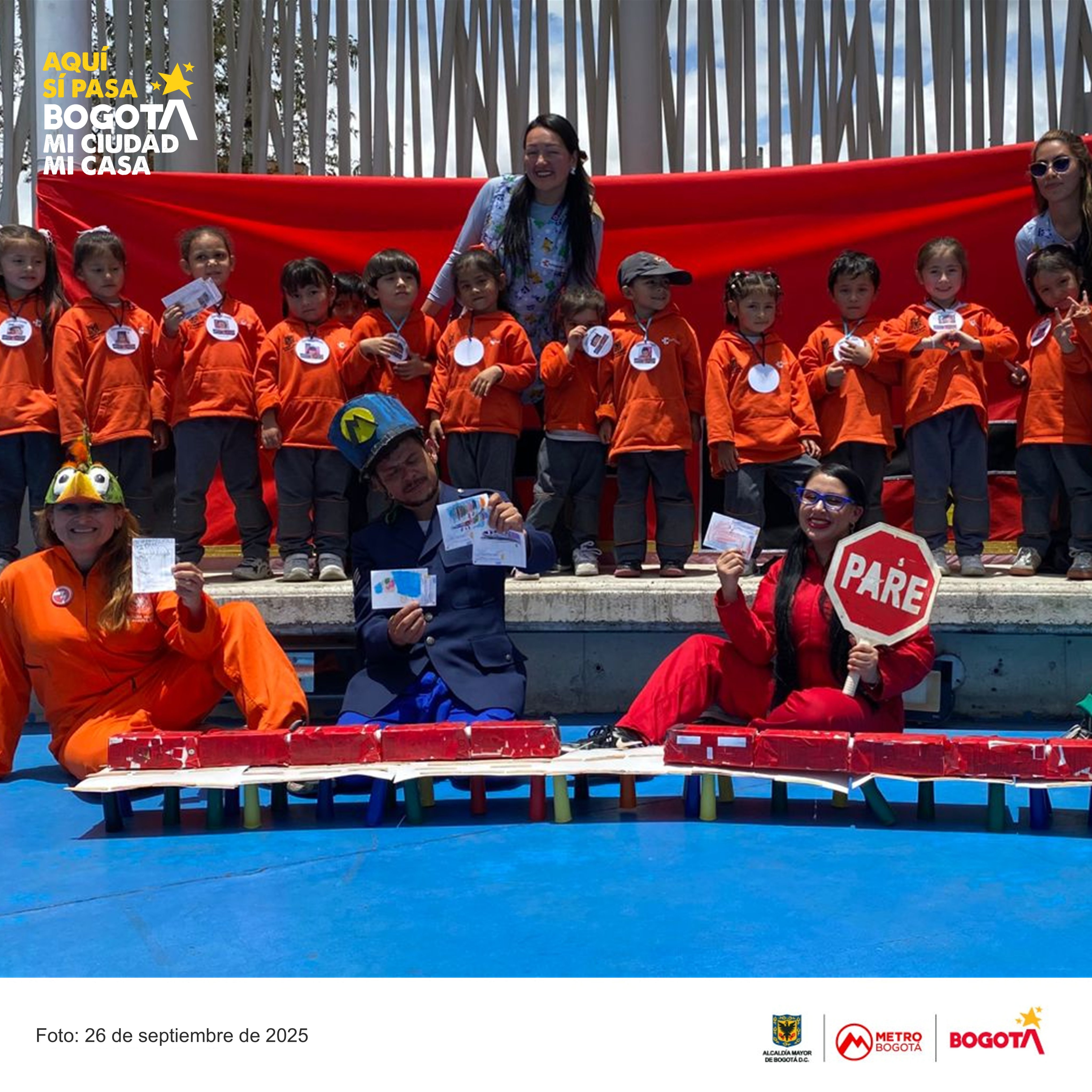 Recorriendo nuestro Metro en el Jard&iacute;n infantil Porvenir en la localidad de Bosa