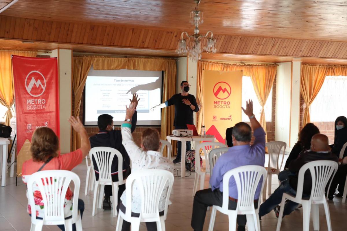 taller cultura Metro en Antonio Nariño