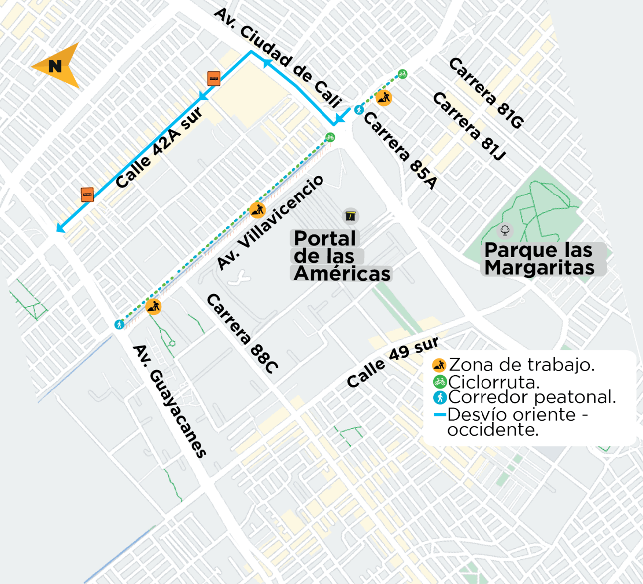 Desvío oriente - occidente