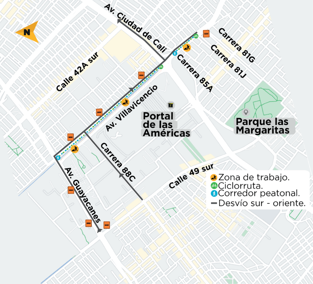 Desvío sur - oriente