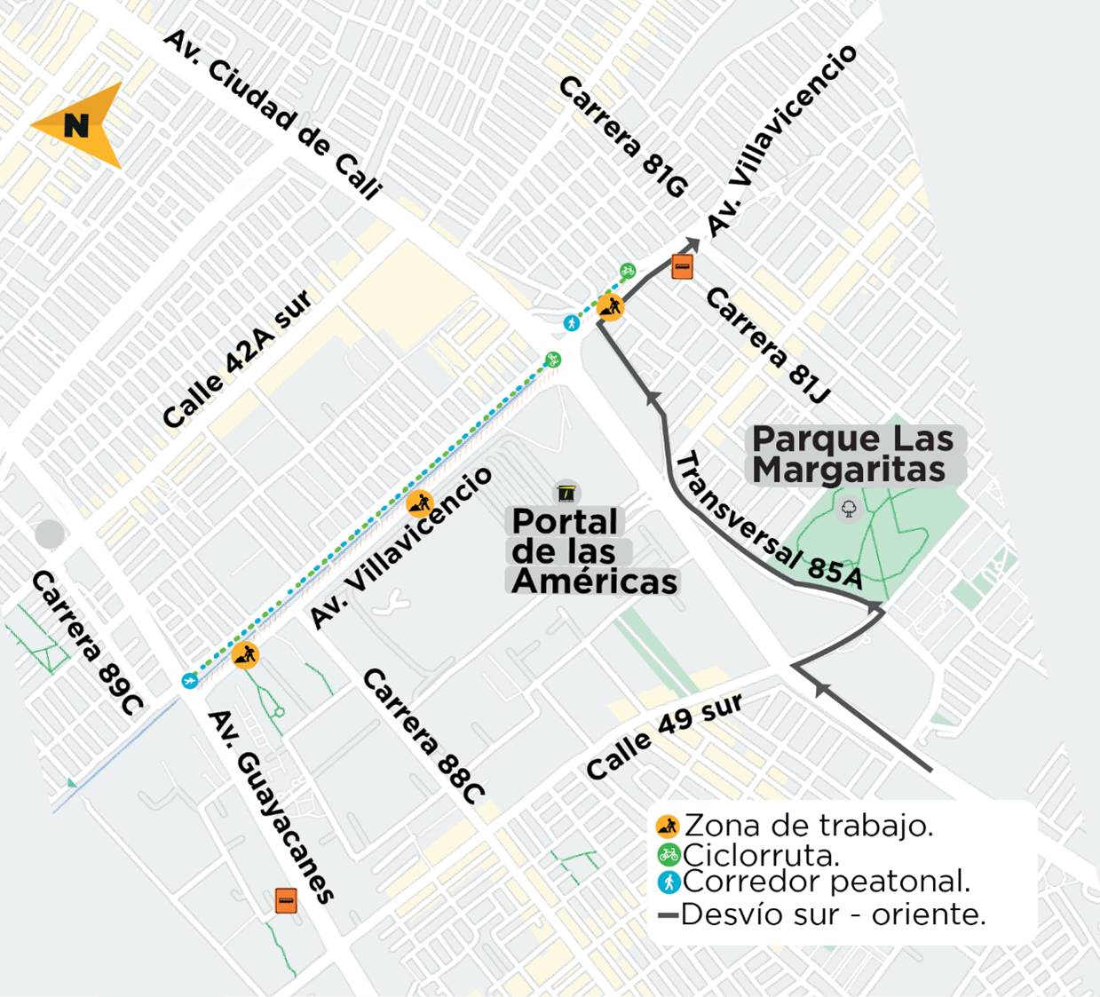Desvío sur - oriente