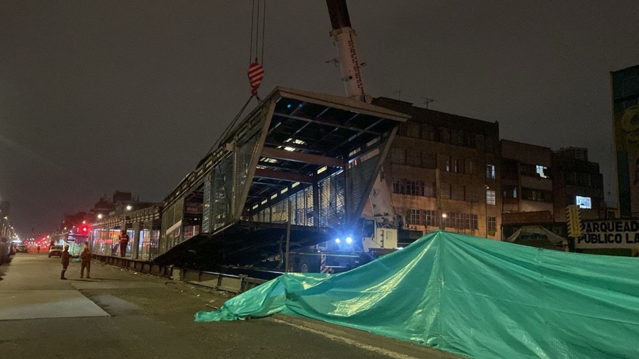 Desmonte y desmantelamiento de la estación BRT.