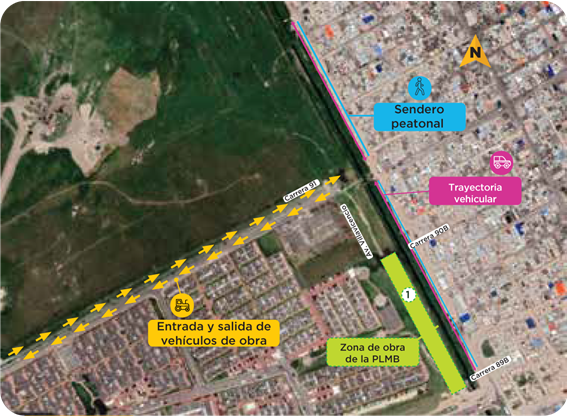 Mapa 1 del cierre 1 en el tramo 1