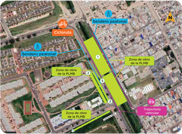 Mapa 2 del cierre 1 en el tramo 1