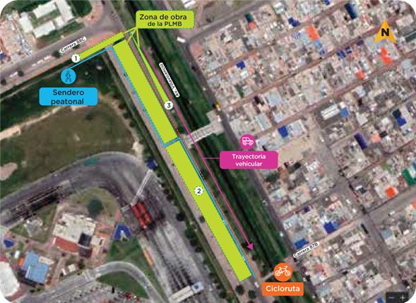 Mapa 5 del cierre 1 en el tramo 1