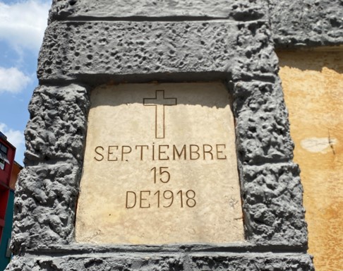 Placa Terminación Construcción Iglesia Nuestra Señora de las Angustias