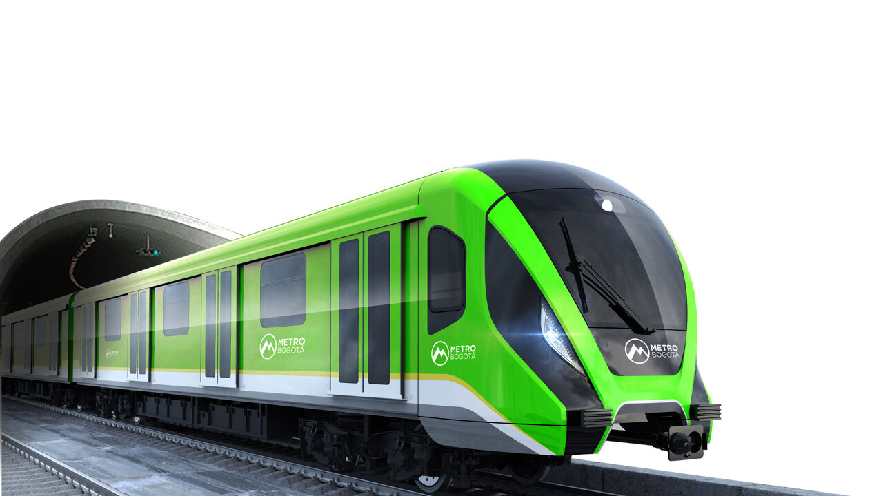 Render tren verde del metro de Bogotá