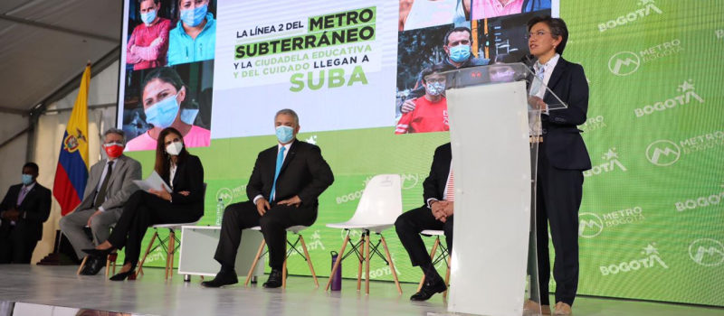 La línea 2 del Metro subterráneo llegan a Suba