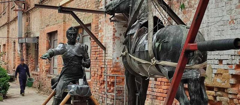 Restauración escultura Bolívar Ecuestre del Monumento a Los Héroes