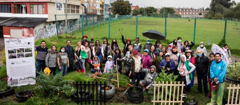 Huerta comunitaria del barrio San Eusebio, localidad de Puente Aranda