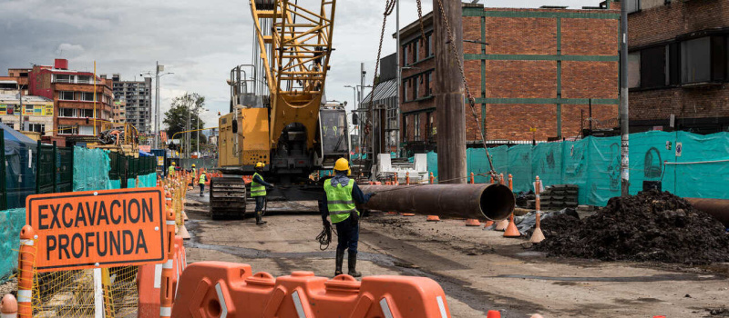 Construcción del intercambiador vial en la calle 72 con avenida Caracas