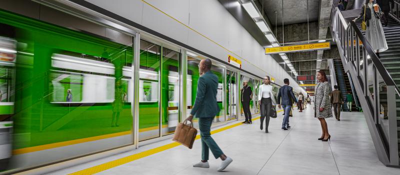 Render de la Línea 2 del Metro de Bogotá que será subterránea