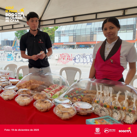 Personas a cargo del canelazo