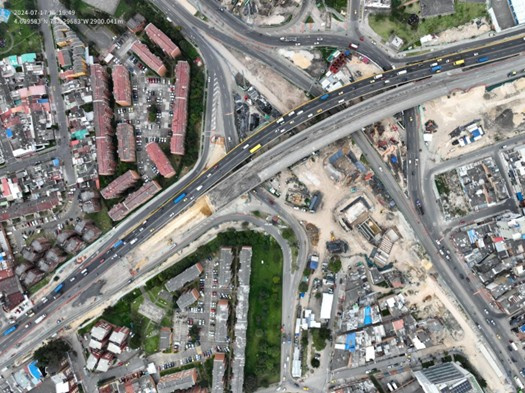 Imagen aérea del sector conocido como El Pulpo