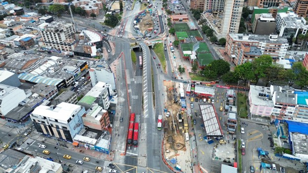 Vista aérea de los héroes