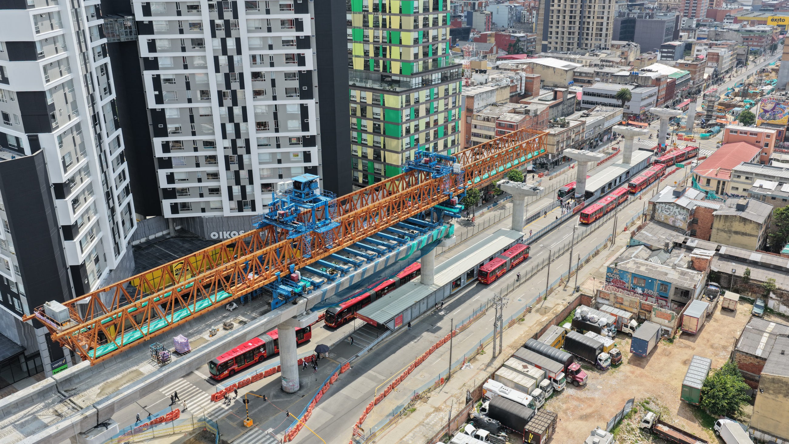 Viga lanzadora sobre la caracas