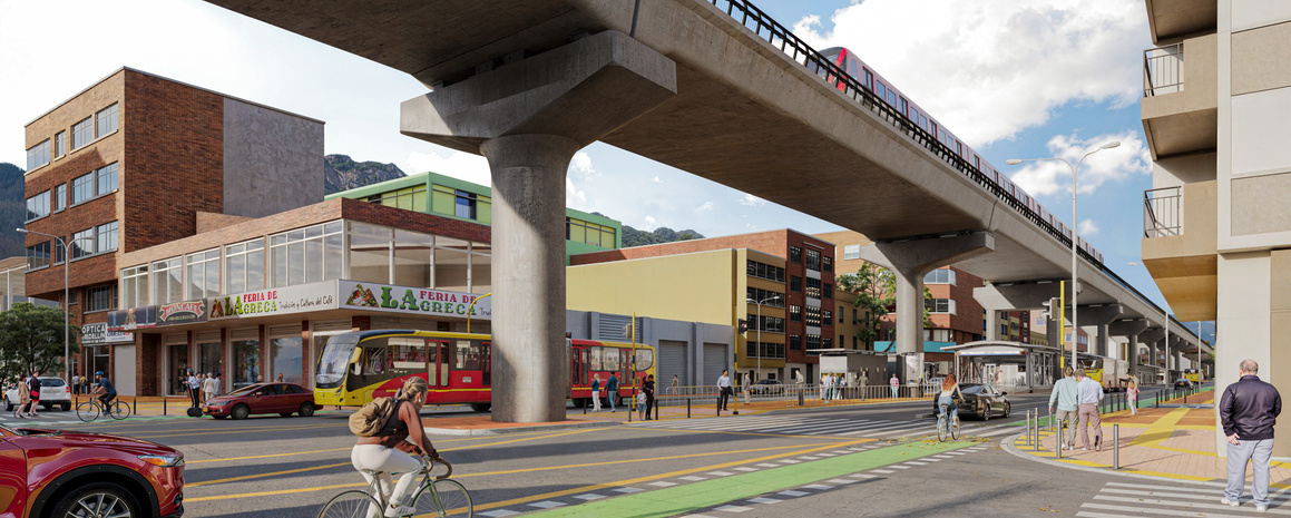 Render de la estación que estará en la calle 19